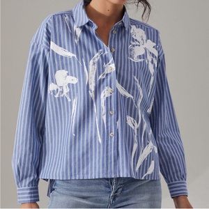 Anthropologie Maeve Alaina swing button down size M
